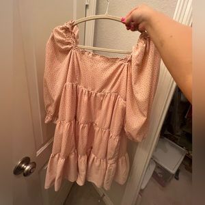 Breath of youth pink floral dress